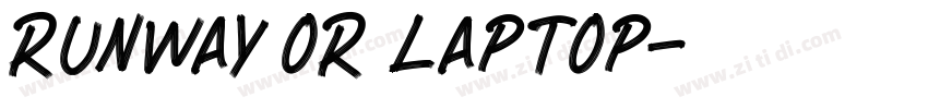 runway or Laptop字体转换